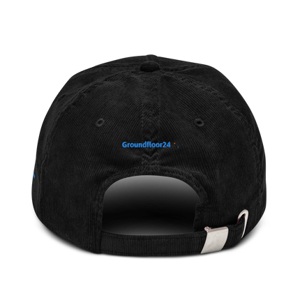 Bosnia and Herzegovina Corduroy Hat Groundfloor24 with 3 Logos.