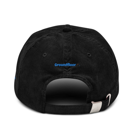 Czech Republic Corduroy Hat Groundfloor with 3 Logos.