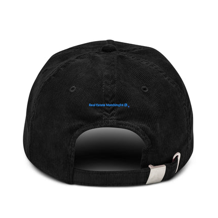 Greece Corduroy Hat Real Estate Matching24 with 3 Logos.
