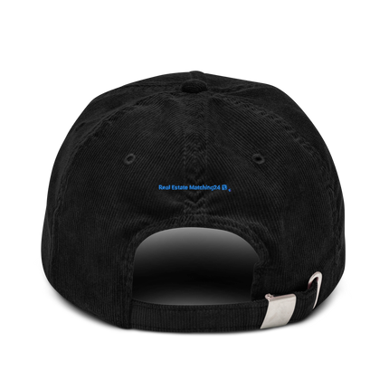 Lithuania Corduroy Hat Real Estate Matching24 with 3 Logos.
