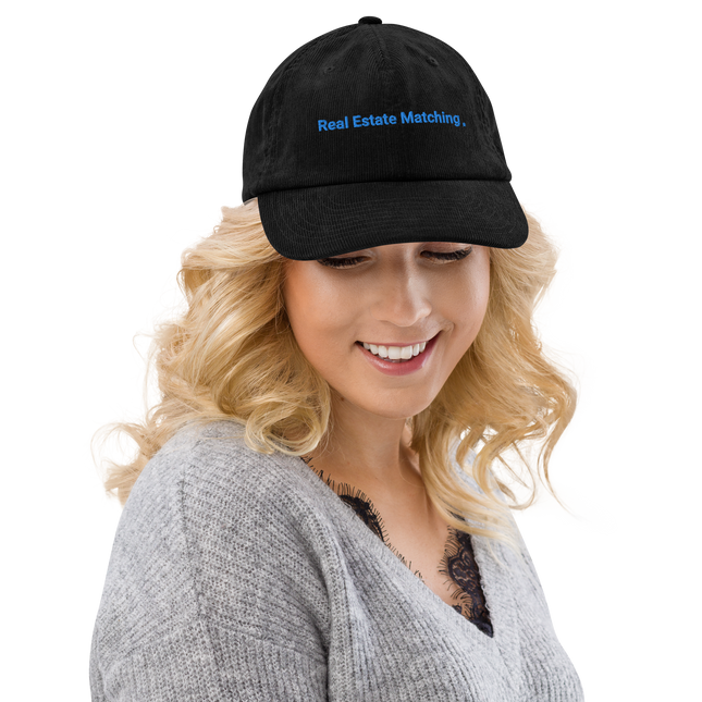 Lithuania Corduroy Hat Real Estate Matching with 3 Logos