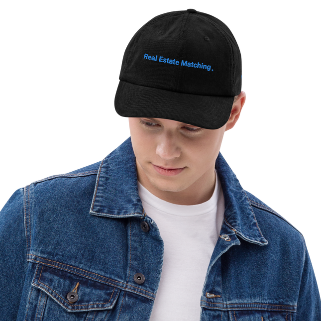 Serbia Corduroy Hat Real Estate Matching with 3 Logos
