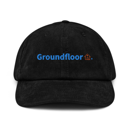 Iceland Corduroy Hat Groundfloor with 3 Logos.