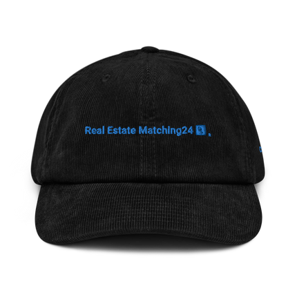 Czech Republic Corduroy Hat Real Estate Matching24 with 3 Logos.