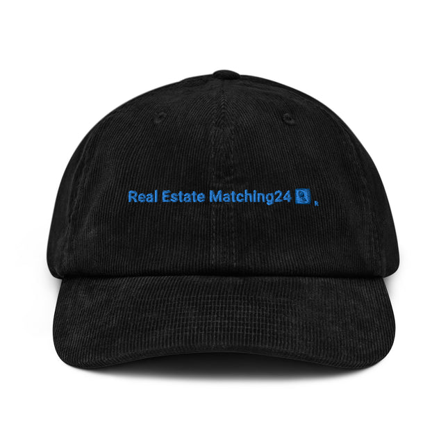 Greece Corduroy Hat Real Estate Matching24 with 3 Logos.