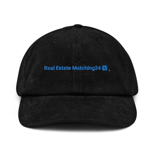 Montenegro Corduroy Hat Real Estate Matching24 with 3 Logos.