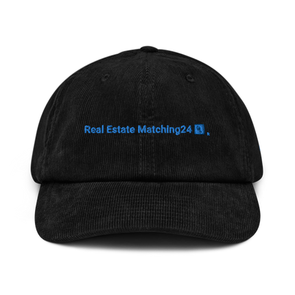 Netherlands Corduroy Hat Real Estate Matching24 with 3 Logos.