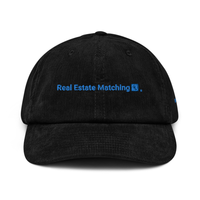 United Kingdom Corduroy Hat Real Estate Matching with 3 Logos.