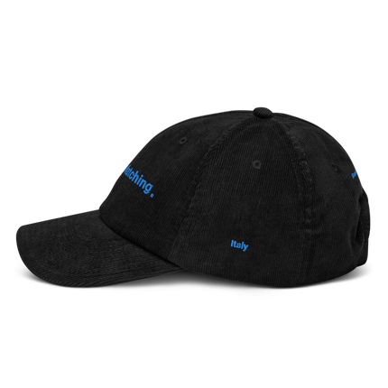 Italy Corduroy Hat Real Estate Matching with 3 Logos