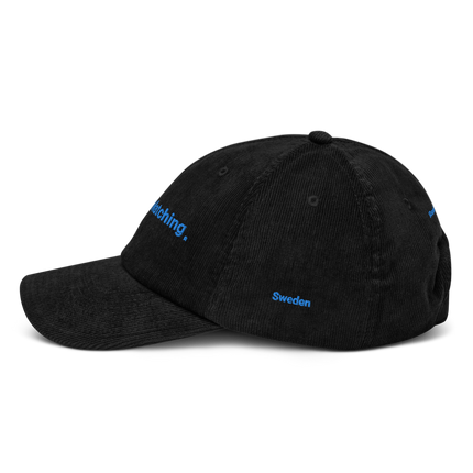 Sweden Corduroy Hat Real Estate Matching with 3 Logos