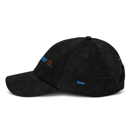 Spain Corduroy Hat Groundfloor with 3 Logos.