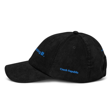 Czech Republic Corduroy Hat Real Estate Matching with 3 Logos.