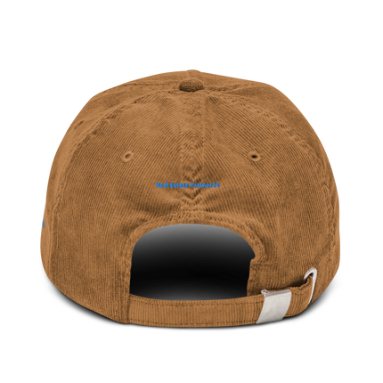 North Macedonia Corduroy Hat Real Estate Partner24 with 3 Logos.