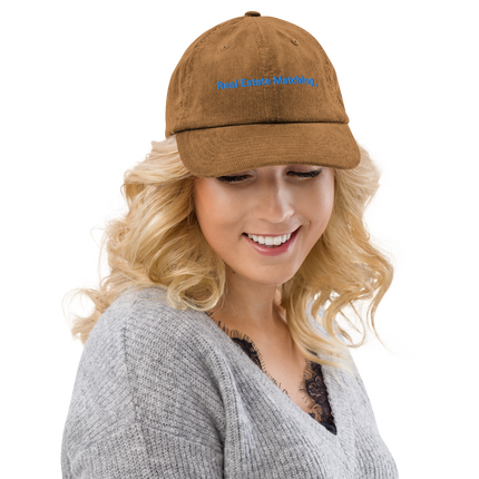 North Macedonia Corduroy Hat Real Estate Matching with 3 Logos