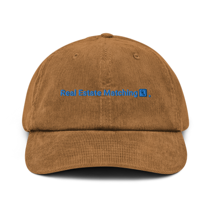 Cyprus Corduroy Hat Real Estate Matching with 3 Logos.