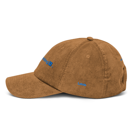Latvia Corduroy Hat Real Estate Matching with 3 Logos.