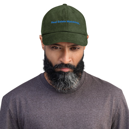 Bulgaria Corduroy Hat Real Estate Matching with 3 Logos