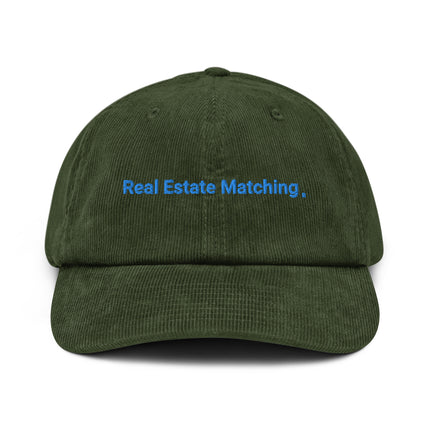 Bulgaria Corduroy Hat Real Estate Matching with 3 Logos