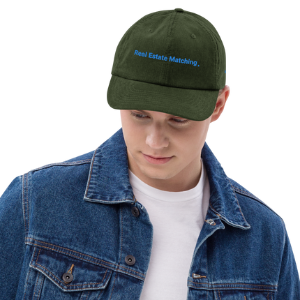 Germany Corduroy Hat Real Estate Matching with 3 Logos