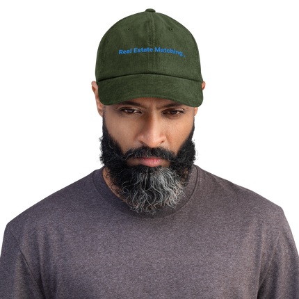 Ireland Corduroy Hat Real Estate Matching with 3 Logos