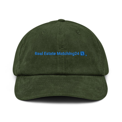 Ireland Corduroy Hat Real Estate Matching24 with 3 Logos.
