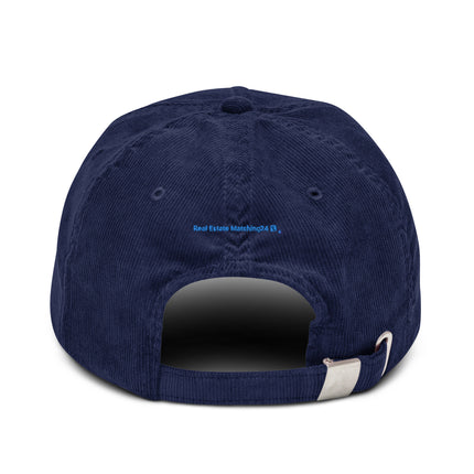 Greece Corduroy Hat Real Estate Matching24 with 3 Logos.