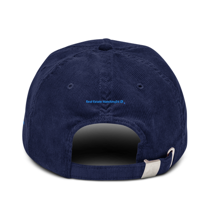 United Kingdom Corduroy Hat Real Estate Matching24 with 3 Logos.