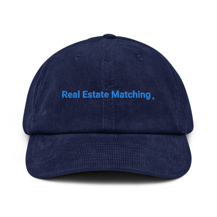 Bulgaria Corduroy Hat Real Estate Matching with 3 Logos