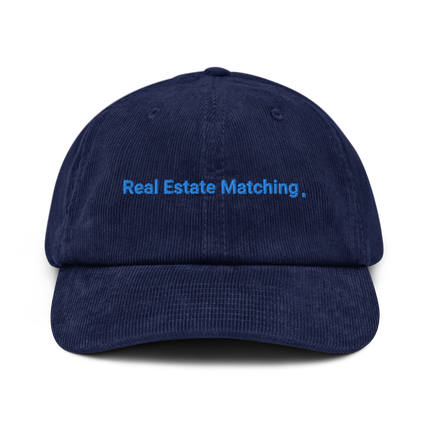 Moldova Corduroy Hat Real Estate Matching with 3 Logos