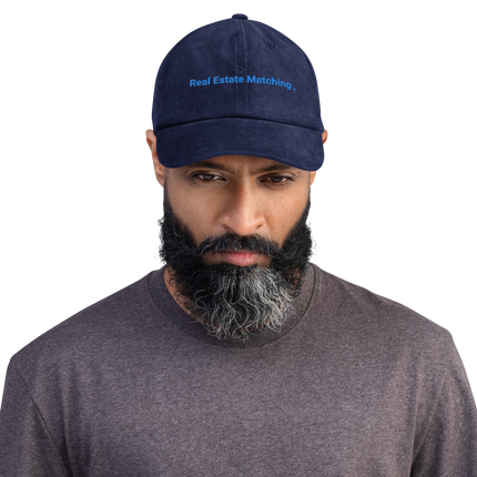 Serbia Corduroy Hat Real Estate Matching with 3 Logos