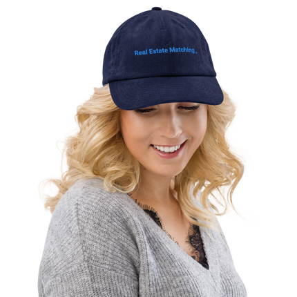 Serbia Corduroy Hat Real Estate Matching with 3 Logos