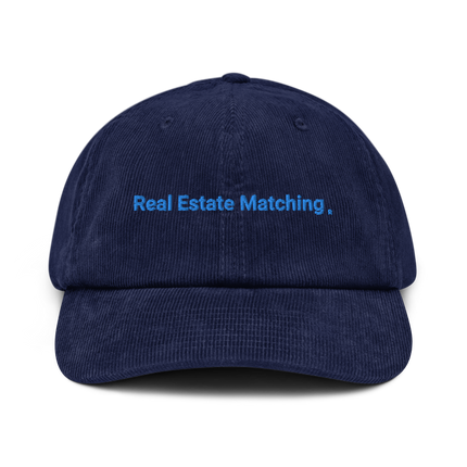 Serbia Corduroy Hat Real Estate Matching with 3 Logos