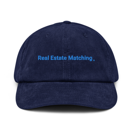 Spain Corduroy Hat Real Estate Matching with 3 Logos