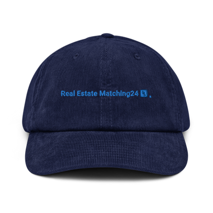 Monaco Corduroy Hat Real Estate Matching24 with 3 Logos.