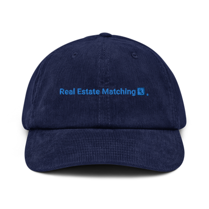Germany Corduroy Hat Real Estate Matching with 3 Logos.