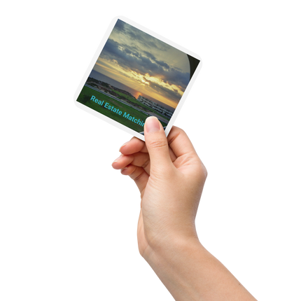 Natural View Cork-back coaster with realestatematching without key Logo