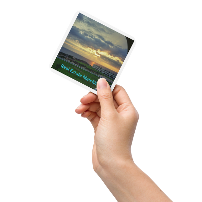 Natural View Cork-back coaster with realestatematching without key Logo