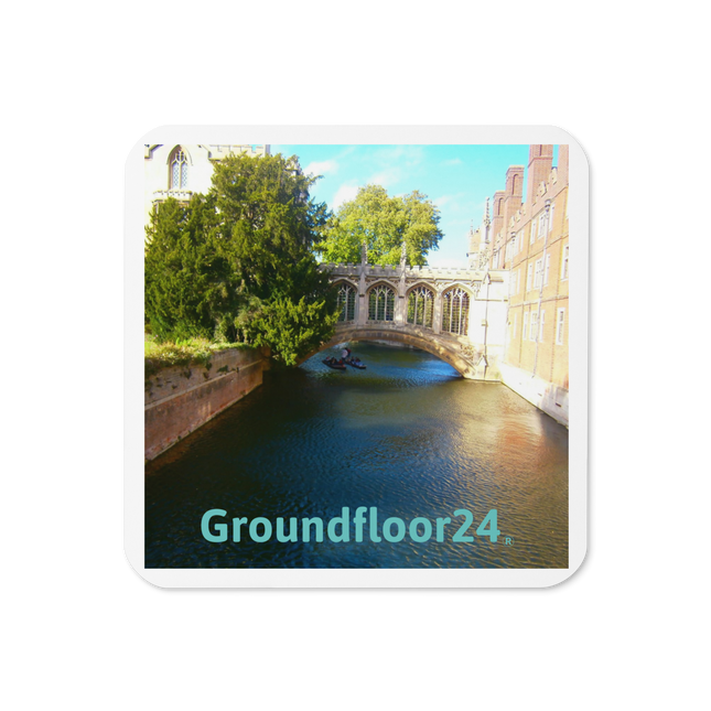 Beautiful Canel Cork-back coaster with Groundfloor24 without House Logo