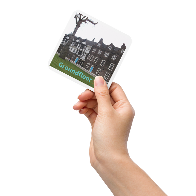 Beautiful Palace Cork-back coaster with Groundfloor with House Logo