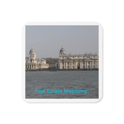 Riverside Beauty Cork-back coaster with realestatematching without key Logo