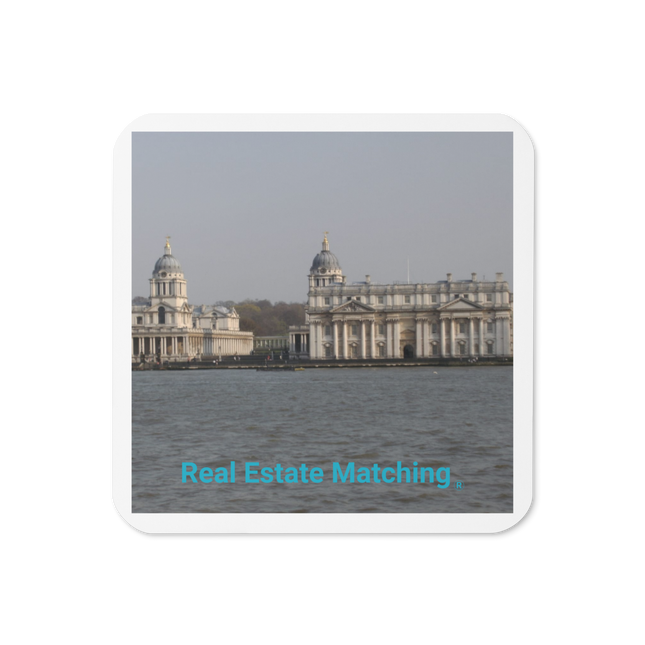 Riverside Beauty Cork-back coaster with realestatematching without key Logo