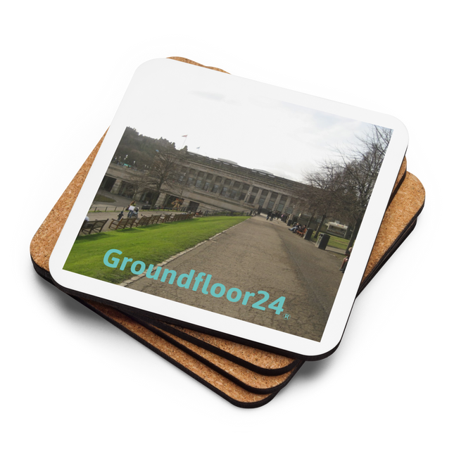 Majestic Palace Cork-back coaster with Groundfloor24 without House Logo
