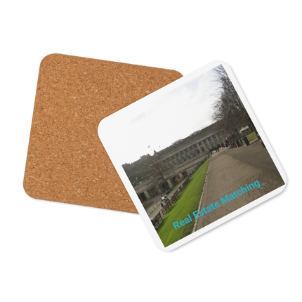 Majestic Palace Cork-back coaster with realestatematching without key Logo