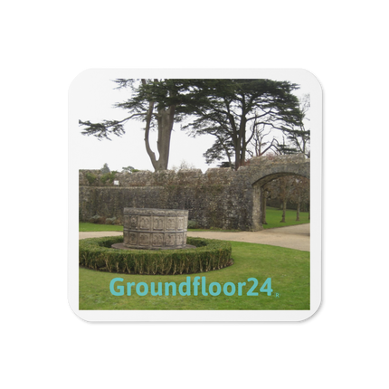 Nature's Wonders Cork-back coaster with Groundfloor24 without House Logo