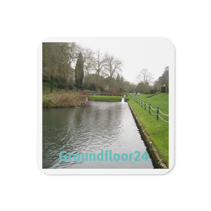 Lakeside Beauty Cork-back coaster with Groundfloor24 without House Logo