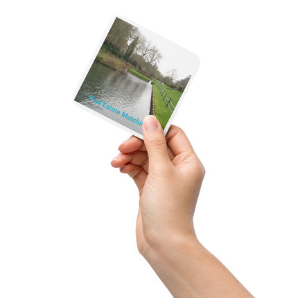 Lakeside Beauty Cork-back coaster with realestatematching without key Logo
