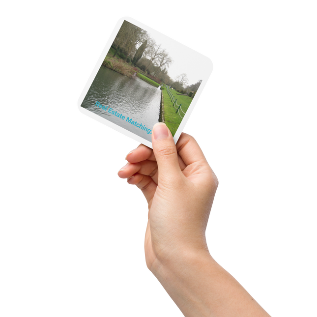 Lakeside Beauty Cork-back coaster with realestatematching24 without key Logo