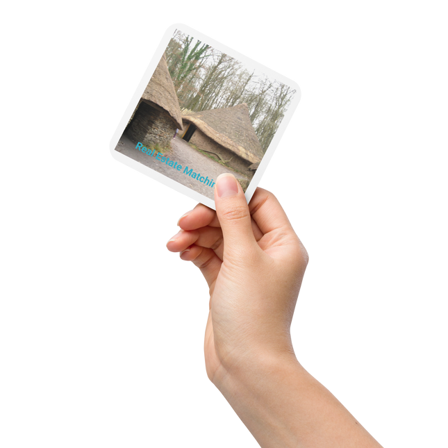 Village Charm Cork-back coaster with realestatematching without key Logo