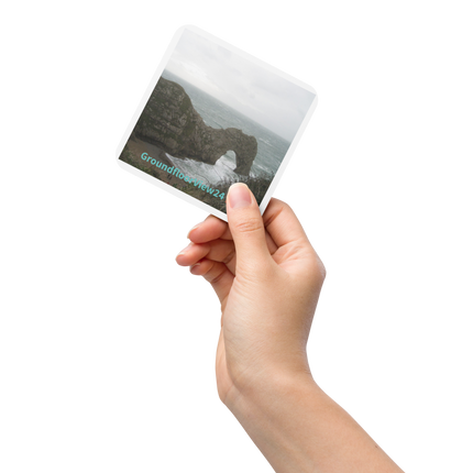 Coastal Escape Cork-back coaster with groundfloorview24 with House Logo