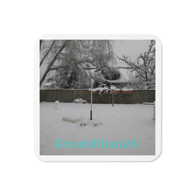 Winter Wonderland Cork-back coaster with Groundfloor24 without House Logo